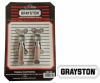 Pair Chrome Large Toggle Fasteners